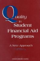 Quality in Student Financial Aid Programs A New Approach cover
