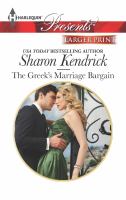 The Greek's Marriage Bargain cover