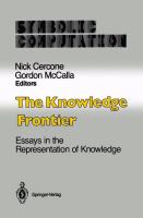 The Knowledge Frontier Essays in the Representation of Knowledge cover