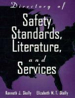 Directory of Safety Standards, Literature, and Services cover