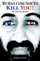 We Have Come Now to Kill You! The Thirteen Apostles cover