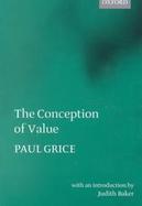 The Conception of Value cover