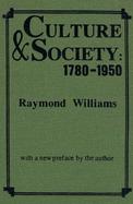 Culture and Society, 1780-1950 cover