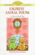 Favorite Animal Poems cover
