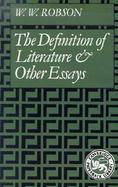 The Definition of Literature: And Other Essays cover