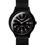 Field Watch Men's-black/black dial, 10.25