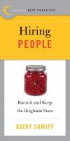 Hiring People Recruit and Keep the Brightest Stars cover