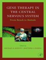 Gene Therapy of the Central Nervous System- From Bench to Bedside cover