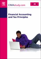 Cimastudy.com Financial Accounting and Tax Principles cover