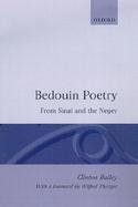 Bedouin Poetry from Sinai and the Negev Mirror of a Culture cover