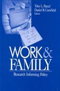 Work and Family Research Informing Policy cover