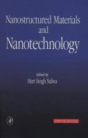 Nanostructured Materials and Nanotechnology: Concise Edition cover