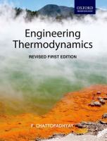 Engineering Thermodynamics, Revised 1st Edition cover