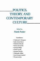 Politics, Theory, and Contemporary Culture cover