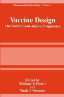 Vaccine Design: The Subunit and Adjuvant Approach cover