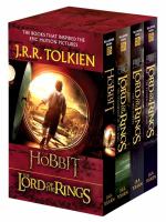 J. R. R. Tolkien 4-Book Boxed Set: the Hobbit and the Lord of the Rings (Movie Tie-In) : The Hobbit, the Fellowship of the Ring, the Two Towers, the R cover