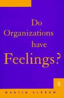 Do Organizations Have Feelings cover