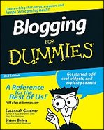 Blogging For Dummies cover