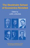 The Stockholm School of Economics Revisited cover