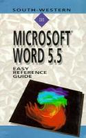 Microsoft Word 5.5, MS-DOS Version cover