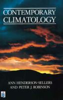 Contemporary Climatology cover