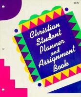 Christian Student Planner cover