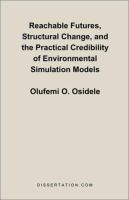 Reachable Futures, Structural Change, and the Practical Credibility of Environmental Simulation Models cover
