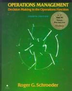 Operations Management Decision Making in the Operations Function/Book and Disk cover