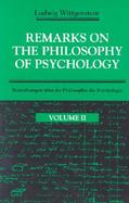 Remarks on the Philosophy of Psychology (volume2) cover