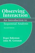 Observing Interaction An Introduction to Sequential Analysis cover