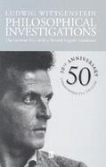 Philosophical Investigations The German Text, With a Revised English Translation cover
