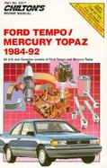 Ford Tempo and Mercury Topaz, 1984-92 cover