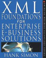 XML: Ecommerce Solutions for Business and It Managers cover