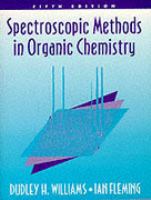 Spectroscopic Methods Organic Chemistry cover