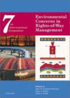 The Seventh International Symposium on Environmental Concerns in Rights-Of-Way Management 9-13 September 2000, Calgary, Alberta, Canada cover