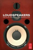Loudspeakers- For music recording and reproduction cover