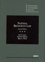 NATURAL RESOURCES LAW:CS.+MTRLS cover