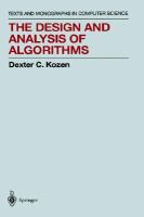 The Design and Analysis of Algorithms cover