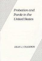 Probation and Parole in the United States cover