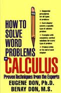 How to Solve Word Problems in Calculus cover
