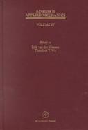 Advances in Applied Mechanics (volume37) cover
