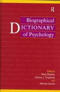 Biographical Dictionary of Psychology cover