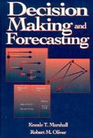 Decision Making and Forecasting: With Emphasis on Model Building and Policy Analysis cover