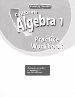 Algebra 1, Practice cover