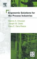 Ergonomic Solutions for the Process Industries cover