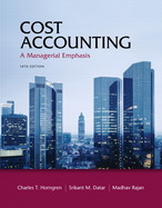 Cost Accounting: A Managerial Emphasis (MyAccountingLab) cover