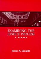 Examining the Justice Process cover