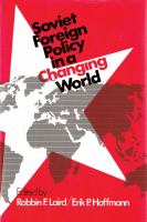 Soviet Foreign Policy in a Changing World cover