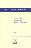Food and Drug Administration Advisory Committees cover