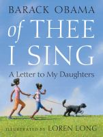 Of Thee I Sing : A Letter to My Daughters cover